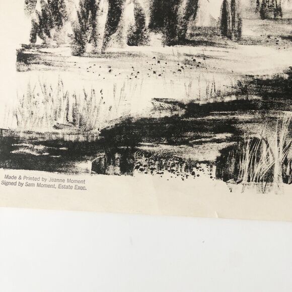 Jeanne Moment Art Print Reed College Oregon Untitled Landscape 1952 #9/? - Picture 8 of 13